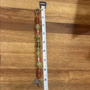 Beaded Bracelet with Butterfly Clasp